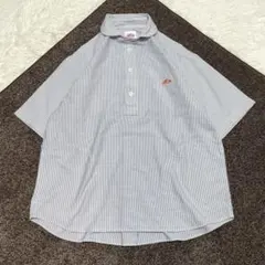 ダントン 近年モデル ゆったり ショートスリーブ ストライプシャツ