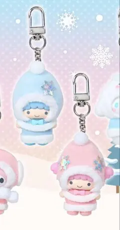 サンリオ ちびっとも キキララ 雪の精キーホルダー