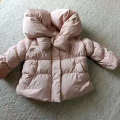 リボン付き ピンクダウンコート