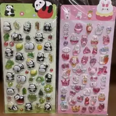 ボンボンドロップシール ぷくぷくシール 2枚セット 硬いタイプ