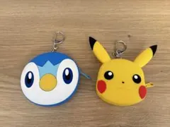 ポケモン シリコンミニポーチ2個セット【ピカチュウ/ポッチャマ】