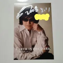 直筆サイン　TOSHI　 xjapan　龍玄とし　ポストカードCDリリイベント