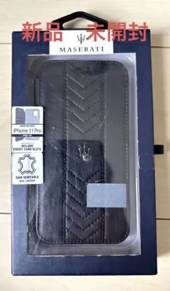マセラティ 公式ライセンス品 iPhone11Pro 手帳型ケース