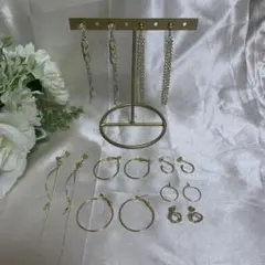 ゴールド　ピアス　セット