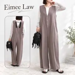 Eimee Law エイミーロウ　バックロゴテープ オールインワン サロペットのサムネイル