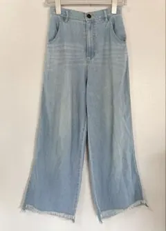 OLIVE des OLIVE ライトブルーワイドパンツ Mのサムネイル