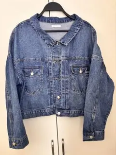 レディース デニムジャケット FUN デニムクロップドジャケット Ｌ