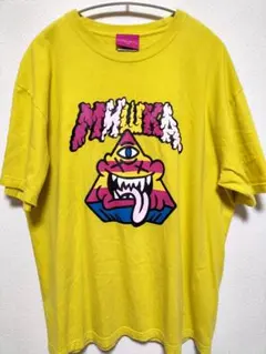 MISHKA ミシカ 目玉ロゴ Tシャツ イエロー L