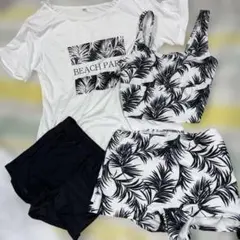 水着 タンキニ？短丈ショーパンTシャツ 9M ☆4点セットのサムネイル