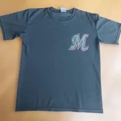 千葉ロッテマリーンズ Tシャツ Mロゴ　大嶺選手　背番号１　Mサイズ