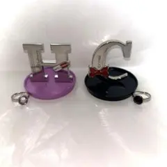 ユニバ 名探偵コナン コレクタブルリング＆スタンドセット 灰原哀・江戸川コナン