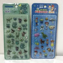 ぷくぷくシール　ディズニー　トイストーリー　モンスターズインク　2枚セット