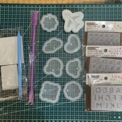シリコンモールド　まとめ売り　飛行機　初心者　立体　キーホルダー　レジン道具