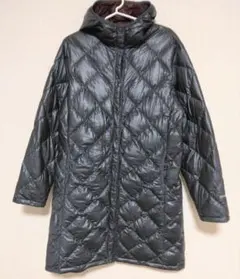 [美品]　800FP U.L.トラベルダウンコート レディースL　超軽量