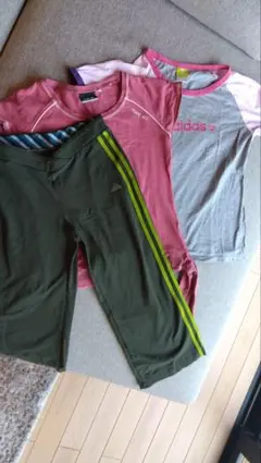 adidas フィットネス用トップス3点セット