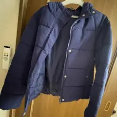 ネイビー フード付き ダウンジャケット　値下げ可能