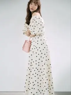 【新作】FRAY I.D ボリュームパフスリーブワンピース