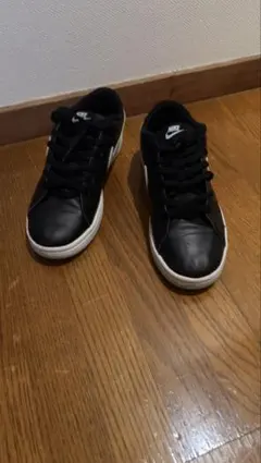 1*f様 Nike ブラックレザー スニーカー