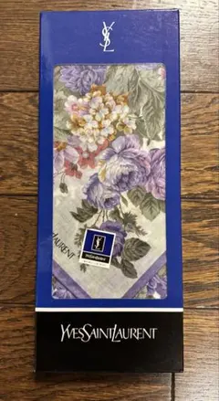 Yves Saint Laurent 花柄ハンカチ