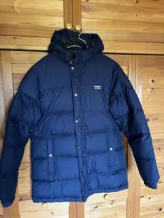 L.L.Bean フード付きダウンジャケット XL ネイビー