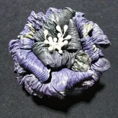 ハンドメイド　素敵な薔薇のコサージュ/ブローチ　エコフラワー　セピア色　ラメ　⑥