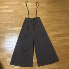 Double dazzleブラウン チェック柄 サロペット