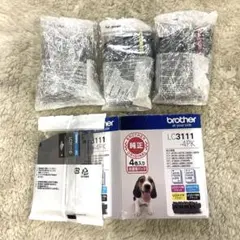 未使用品 ブラザー工業 純正インクカートリッジLC3111-4PK 全色セットのサムネイル