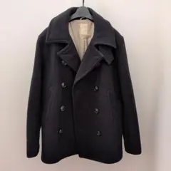 ネイビー ウール素材 ダブルブレスト ピーコート ライトオン バックナンバー