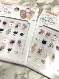 猫と犬デザイン ネイルシール 2シート