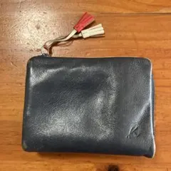 Kitamura 二つ折り財布 ネイビー ホワイト レッドのサムネイル