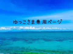 ゆっこさま専用ページ