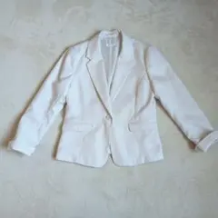 GLACIER ホワイト テーラードジャケット Sサイズ