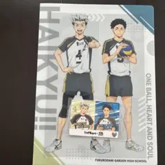 HAIKYU!! クリアファイル カードセット　木兎&赤葦