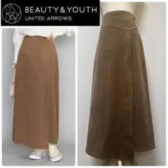 BY ユナイテッドアローズ　コーデュロイラップAラインスカート