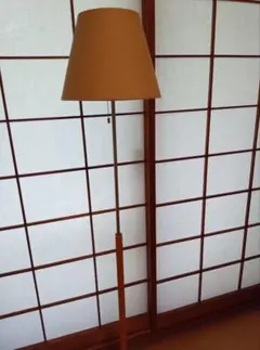 昭和レトロ ナショナル タッセルシェードランプ スタンドライト 木製