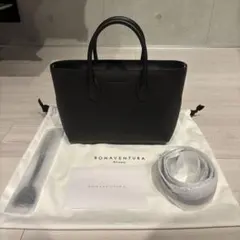 BONAVENTURA エマバッグ28 ブラック シルバー金具 美品 | Mercari