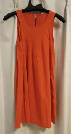新品未使用 オレンジ アサイ ノースリーブ ワンピース