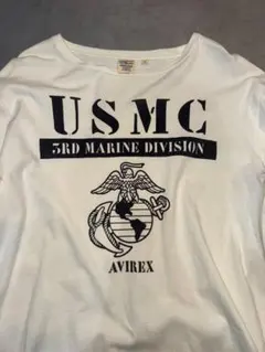 AVIREX USMC 53RD MARINE DIVISION 長袖シャツ L