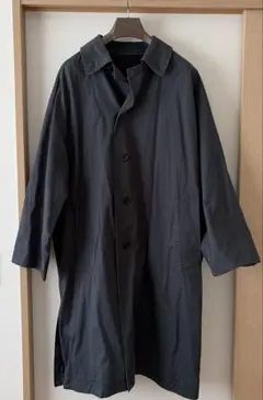 【UNIQLO U】 ユニクロユー　ステンカラーコート　ネイビー　Lサイズ
