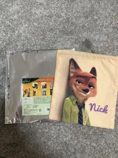 ズートピア　ランチ巾着L ニック