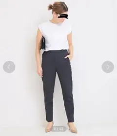 Deuxieme Classe スリットテーパードパンツ 38