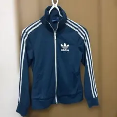 adidas 花柄 裏地 トラックジャケット ジャージ OT ブルーのサムネイル