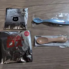 【新品未使用】ベビー用スプーン2本とコースター2個セット