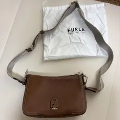 美品】フルラ プリムラホーボー 2way バッグ ゴールド金具 レザー 茶 