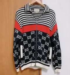 GUCCI ストライプ ジップアップニットジャケットのサムネイル