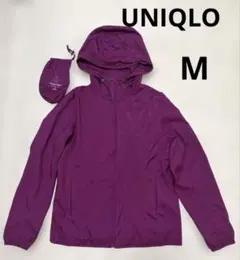 UNIQLO ユニクロポケッタブルパーカ パープル　Mサイズのサムネイル