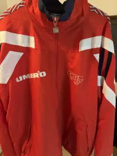 UMBRO アンブロ ナイロンジャケット 90s XL オーバーサイズ 赤 古着