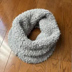 グレー フリース スヌード 約60cm x 30cm