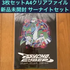 【新品未開封】A4クリアファイル3枚セット PSYCHO CYBER サーナイト