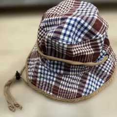 チェック柄 バケットハット